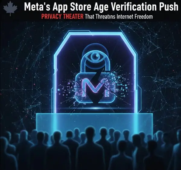 Meta's App Store Age Verification Push: Privacy Theater That Threatens Internet Freedom