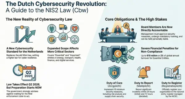 The Dutch NIS2 Law (Cbw) is Delayed to 2026. Acting Now is Not Optional—It's a Fiduciary Duty.